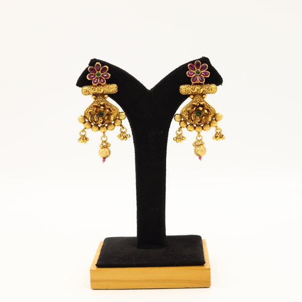 Buy Ruby Green Gold Look Pendant Set 18301-5483 Online