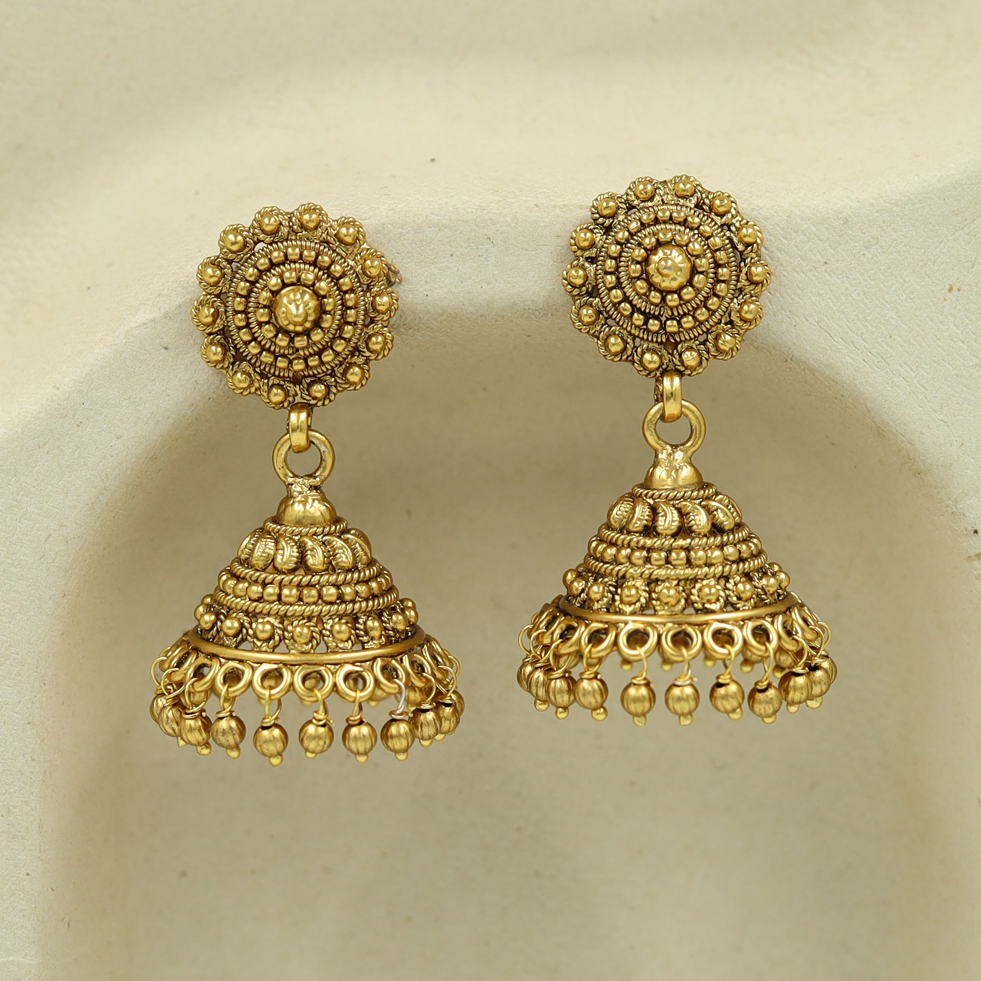Jhumki Antique Earring 10291-28