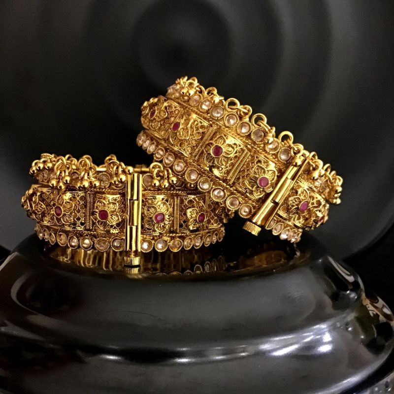 Ruby Bangles/Kada 1732-5797 - Dazzles Jewellery