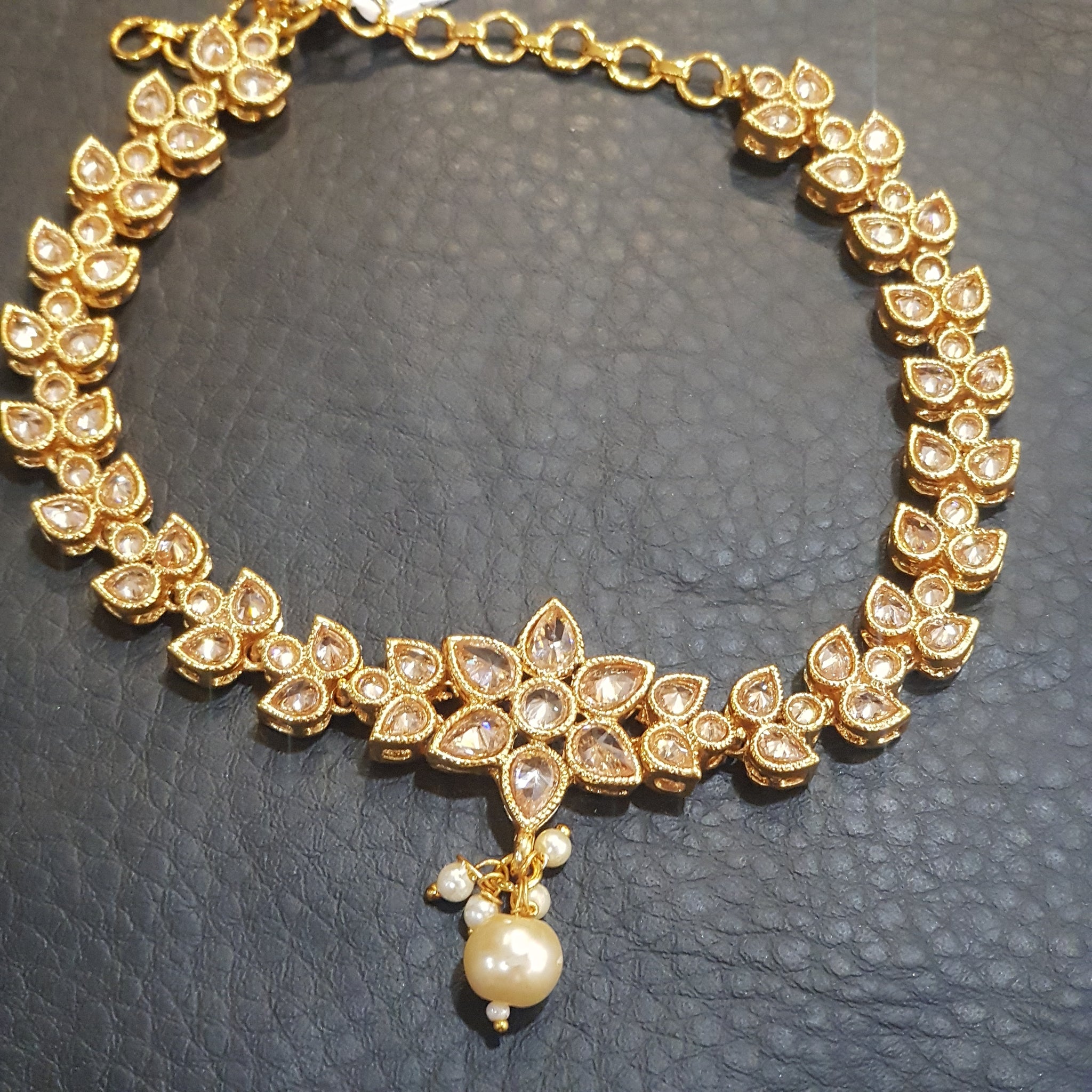 Champagne Color Gold Polish Bajuband - Dazzles Jewellery