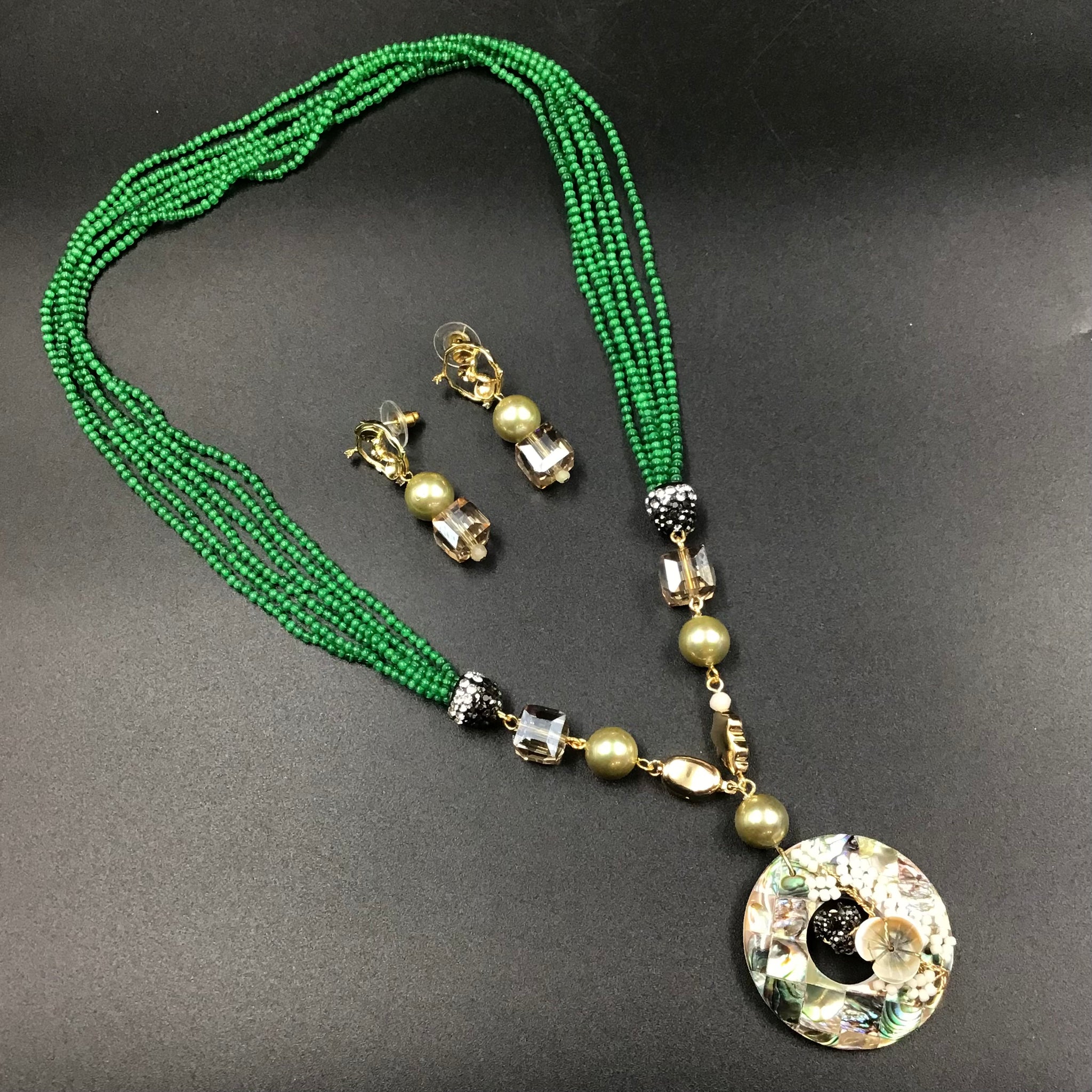 Stylish Pendant Set 3480-68 - Dazzles Jewellery