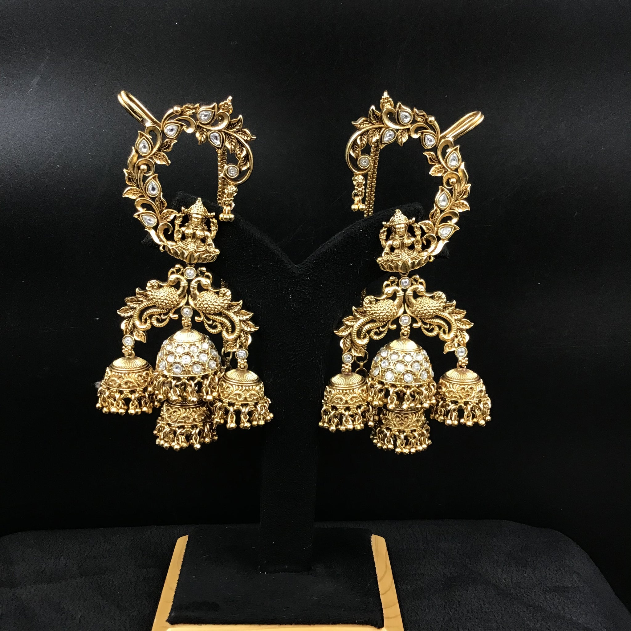 Danglers Temple Earring 3921-28 - Dazzles Jewellery