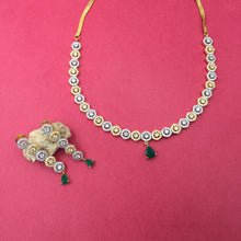 Green Zircon/AD Necklace Set