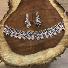 Stylish Zircon/AD Choker Set 14437-1527