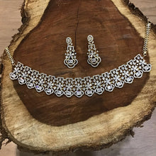 Stylish Zircon/AD Choker Set 14437-1527