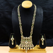 Long Neck Polki Necklace Set 4880-21