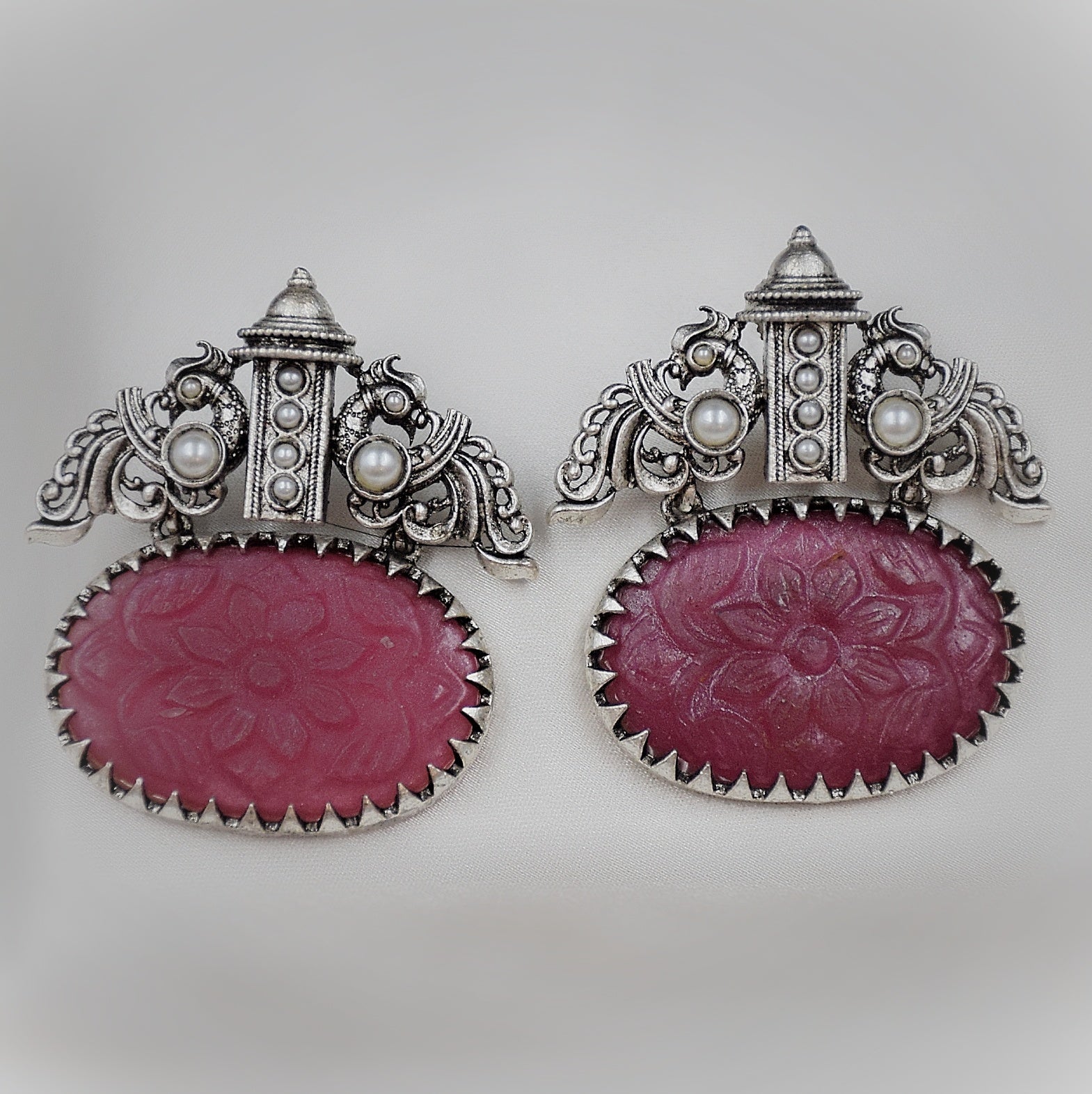 Danglers Oxidized Earring 4473-82 - Dazzles Jewellery