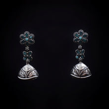 Jhumki Oxidized Earring 6947-28 - Dazzles Jewellery
