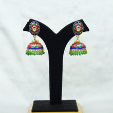 Meenakari Jhumki Fashion Earring 9907-R