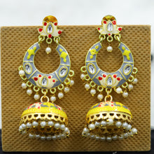 Meenakari Chandbali Fashion Earring 9909-R