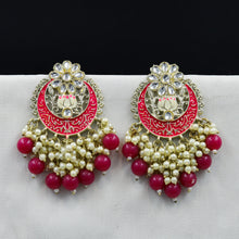 Meenakari Chandbali Fashion Earring 9876-R