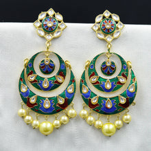 Multi Kundan Earring 11983-8222
