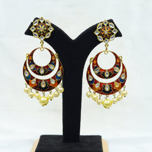 Multi Kundan Earring 11986-8225