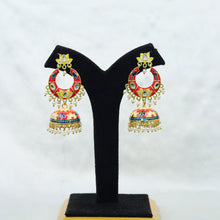 Meenakari Chandbali Fashion Earring 9909-R