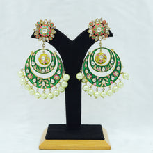 Green Kundan Earring 12655-9175
