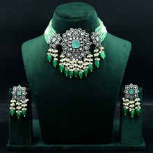 Kundan Pearl Choker Set in Victorian Finish 19448-6630
