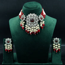 Kundan Pearl Choker Set in Victorian Finish 19448-6630