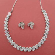 Round Neck Zircon/AD Necklace Set 8574-08 - Dazzles Jewellery