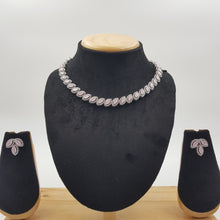 Round Neck Zircon/AD Necklace Set 8574-08 - Dazzles Jewellery