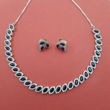 Round Neck Zircon/AD Necklace Set 8574-08 - Dazzles Jewellery