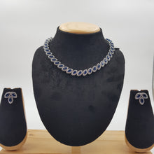 Round Neck Zircon/AD Necklace Set 8574-08 - Dazzles Jewellery