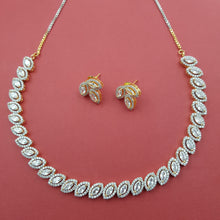 Round Neck Zircon/AD Necklace Set 8574-08 - Dazzles Jewellery