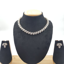 Round Neck Zircon/AD Necklace Set 8574-08 - Dazzles Jewellery