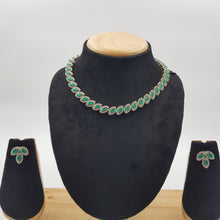 Round Neck Zircon/AD Necklace Set 8574-08 - Dazzles Jewellery