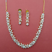 Round Neck Zircon/AD Necklace Set 8564-08 - Dazzles Jewellery