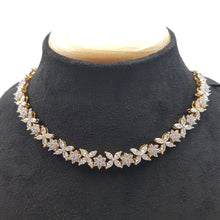 Round Neck Zircon/AD Necklace Set 8564-08 - Dazzles Jewellery