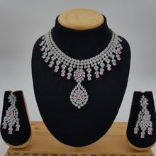 Round Neck Zircon/AD Necklace Set 8572-08 - Dazzles Jewellery