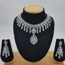 Round Neck Zircon/AD Necklace Set 8572-08 - Dazzles Jewellery