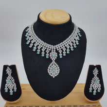 Round Neck Zircon/AD Necklace Set 8572-08 - Dazzles Jewellery