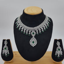 Round Neck Zircon/AD Necklace Set 8572-08 - Dazzles Jewellery