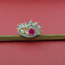 Zircon/AD Ring 8701-08 - Dazzles Jewellery