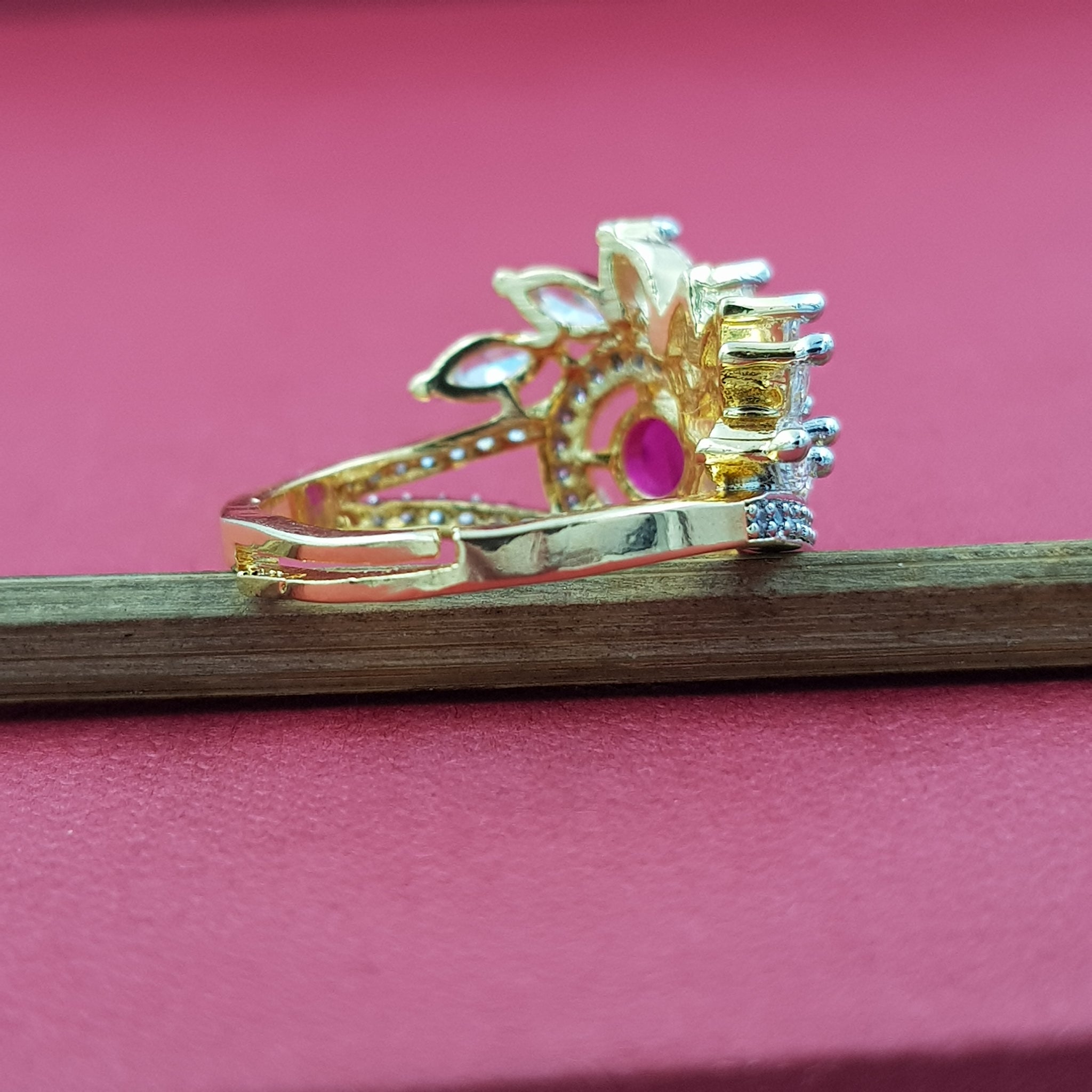 Zircon/AD Ring 8701-08 - Dazzles Jewellery