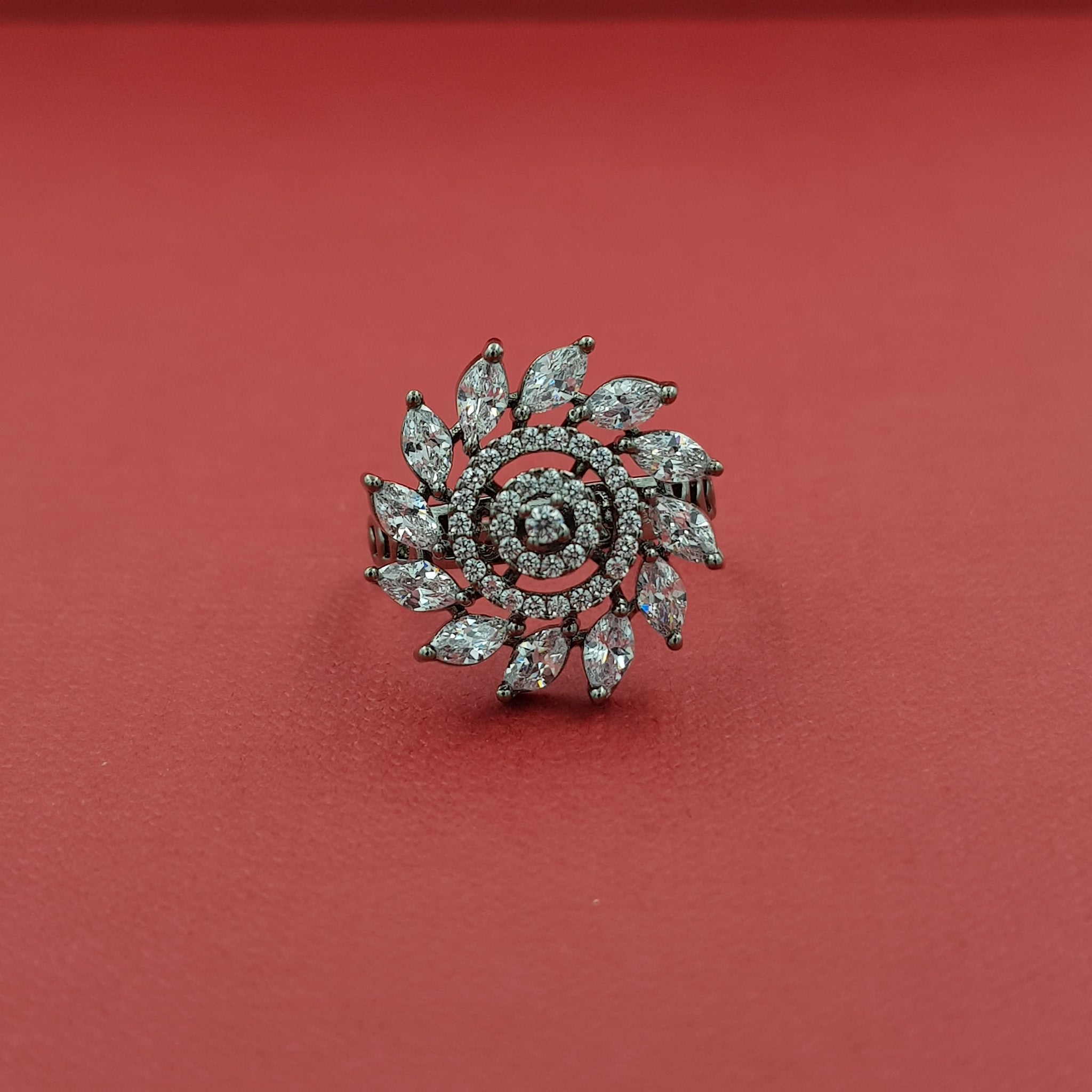 Zircon/AD Ring 8682-08 - Dazzles Jewellery