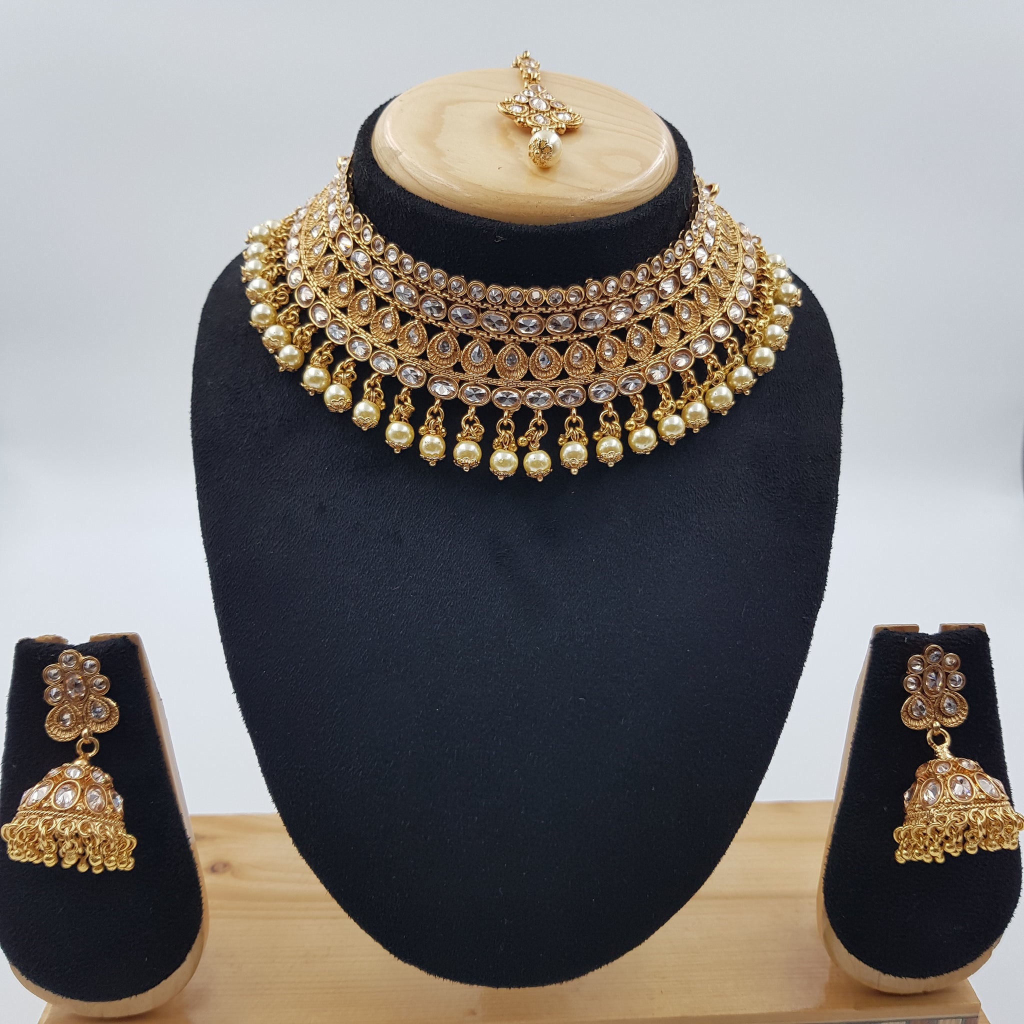 Gold Gold Look Necklace Set - Dazzles Jewellery