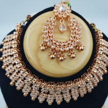 Rose Gold Gold Look Necklace Set - Dazzles Jewellery
