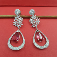 Silver Polish Zircon/AD Earring 6752-69