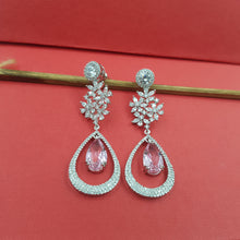 Silver Polish Zircon/AD Earring 6752-69