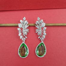 Silver Polish Zircon/AD Earring 6689-69