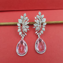Silver Polish Zircon/AD Earring 6689-69