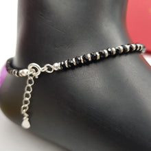 Black Silver Anklet 17181