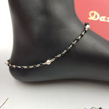 Black Silver Anklet 8519-2412