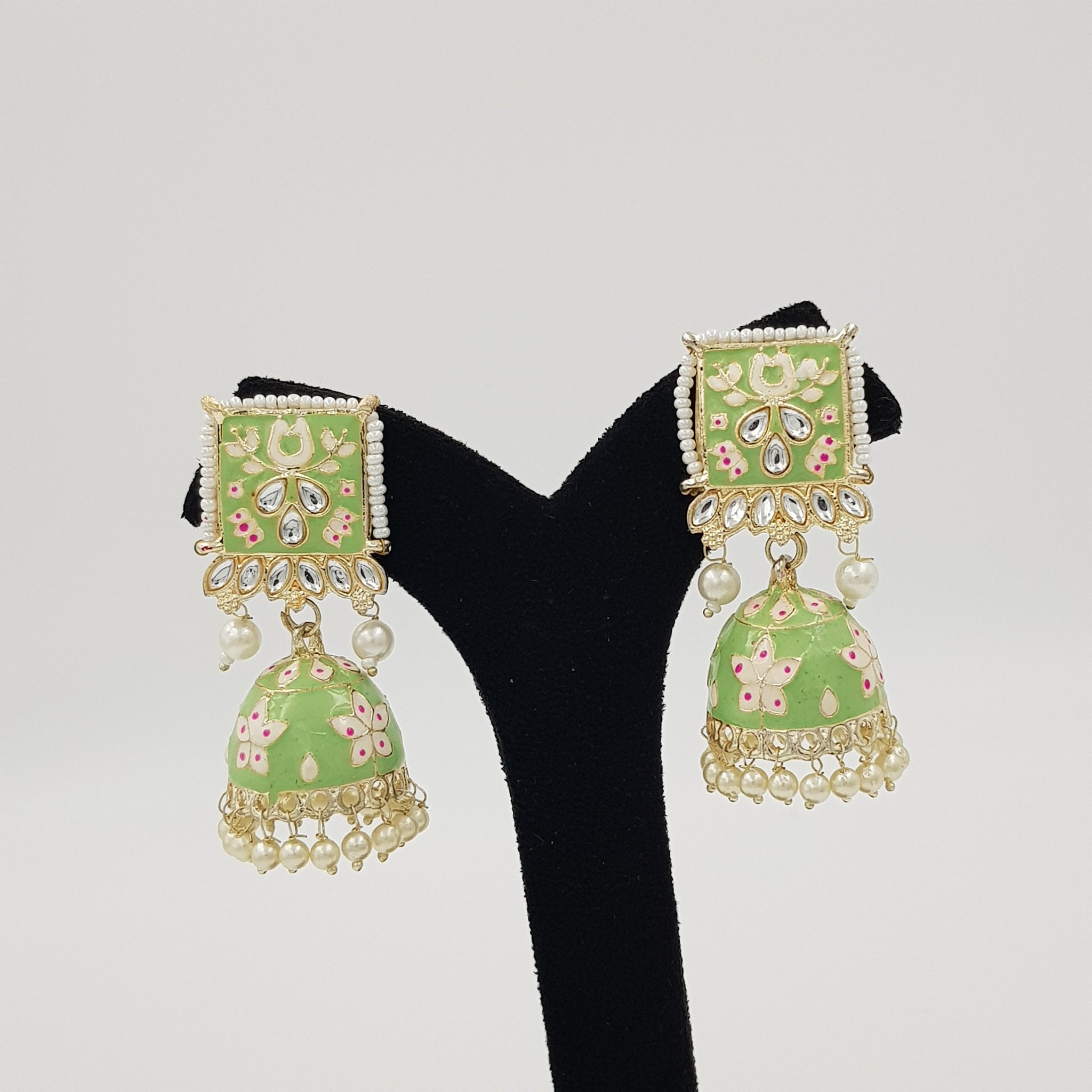 Meenakari Jhumki Fashion Earring 9875-R