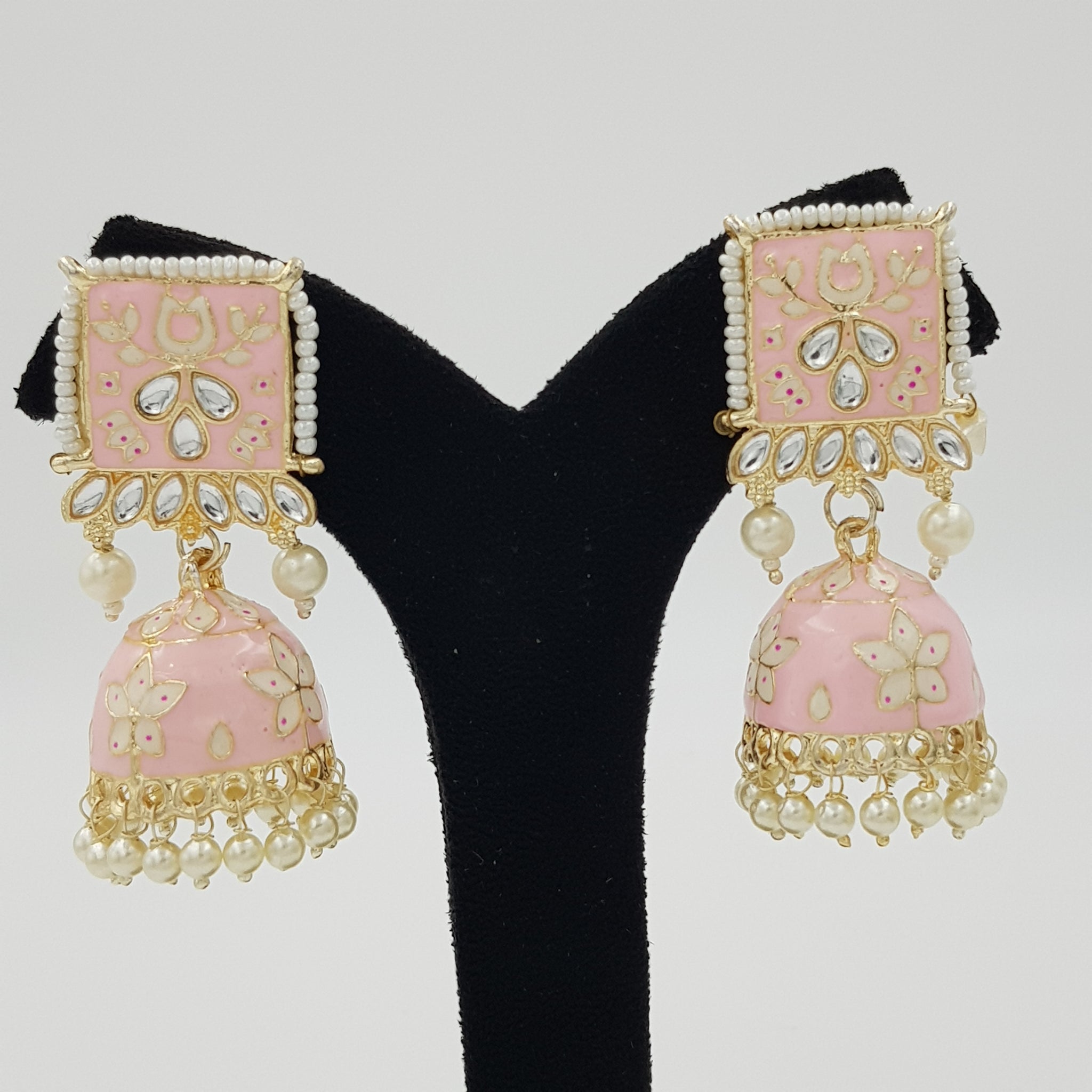Meenakari Jhumki Fashion Earring 9875-R