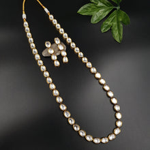 Long Neck Kundan Necklace Set 10180-28