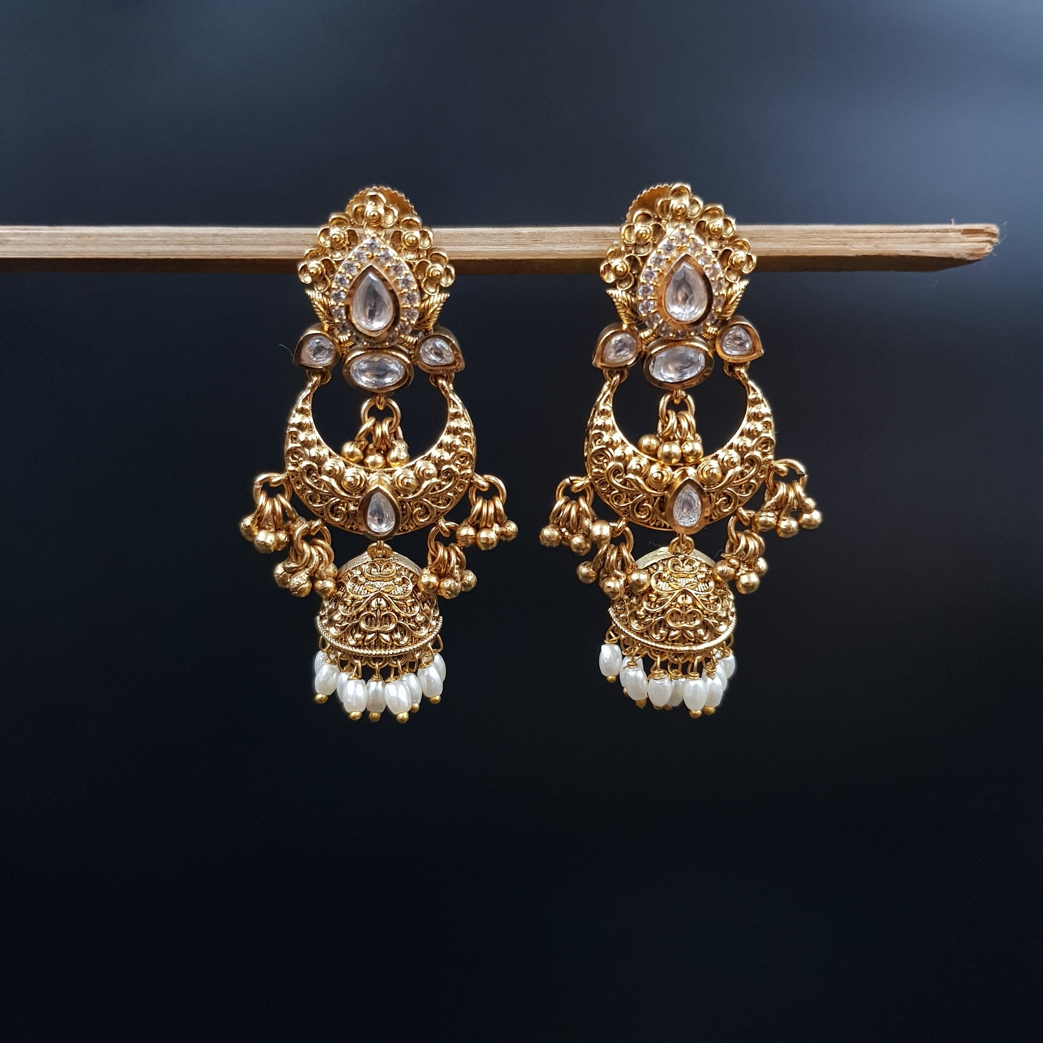 Jhumki Antique Earring 10271-28