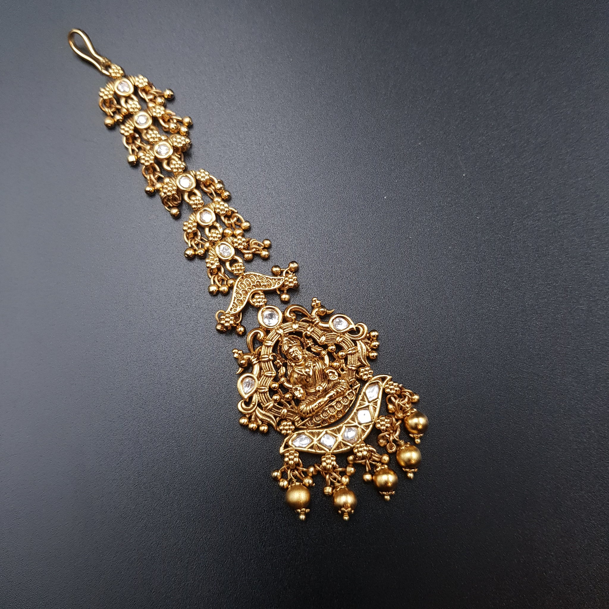 Antique Gold Finish Maang Tikka 10326-28